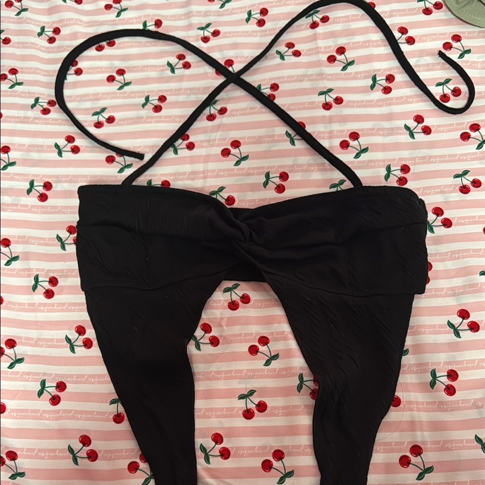 Black Halter Top